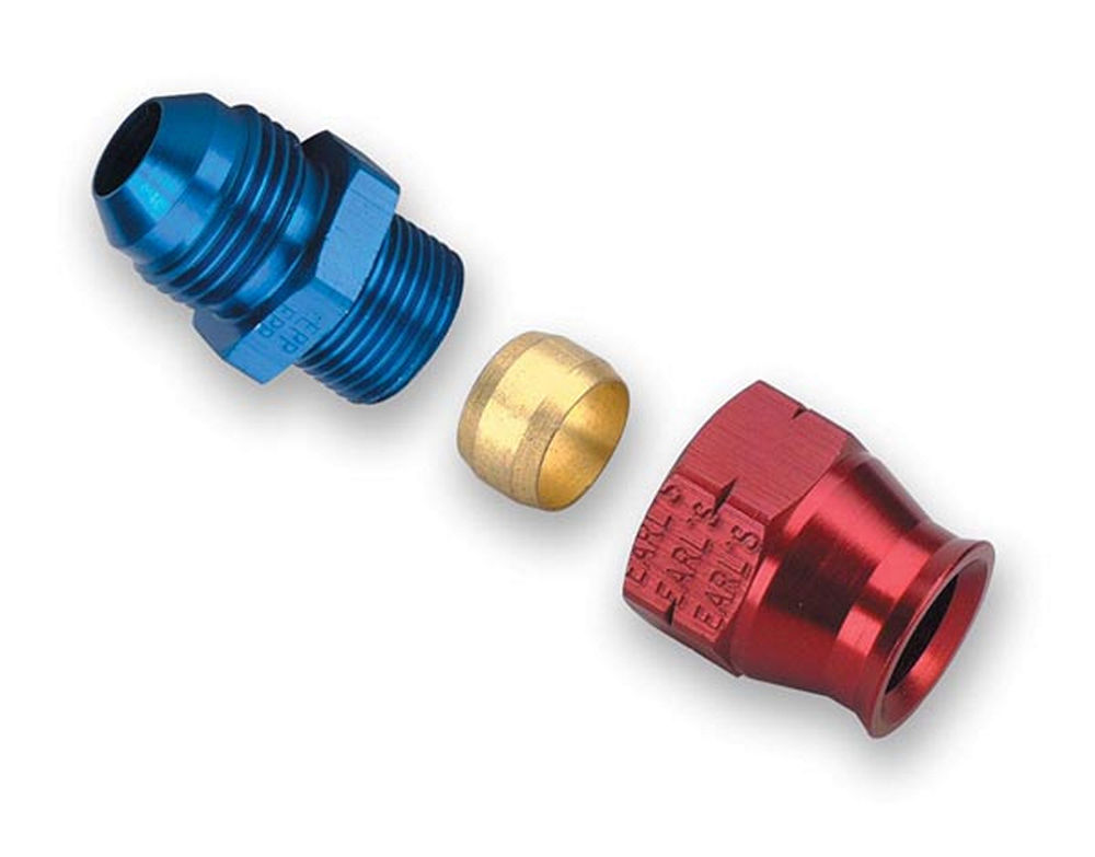 Earls 165008erl | EARLS #8 Male Alum to 1/2in Tubing Adapter