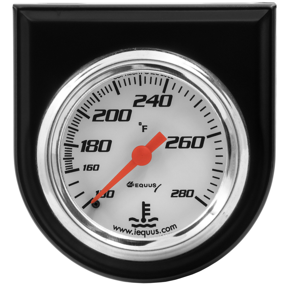 Equus e5242 | EQUUS 2.0 Dia Water Temp Gauge w/Black Panel