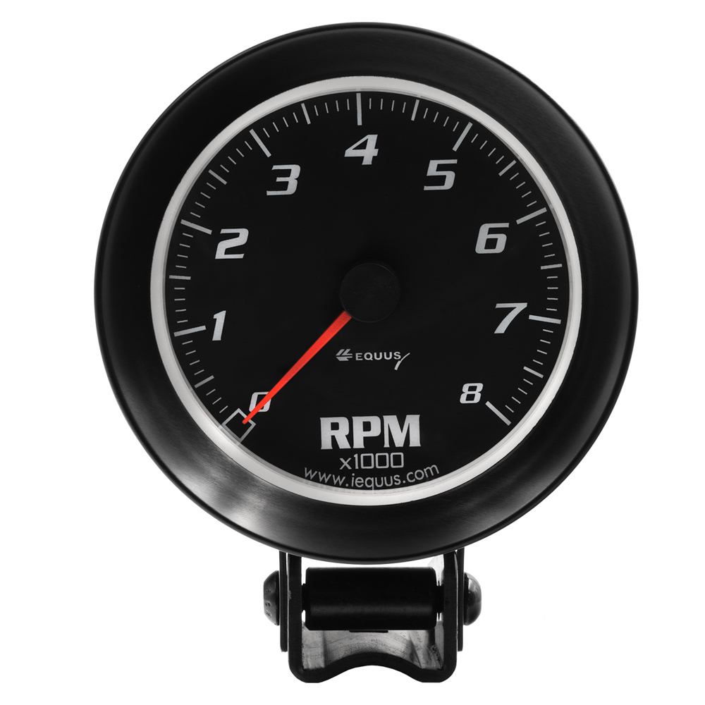 Equus e6068 | EQUUS 3-3/8 Dia Tachometer 8000 RPM Black Dial