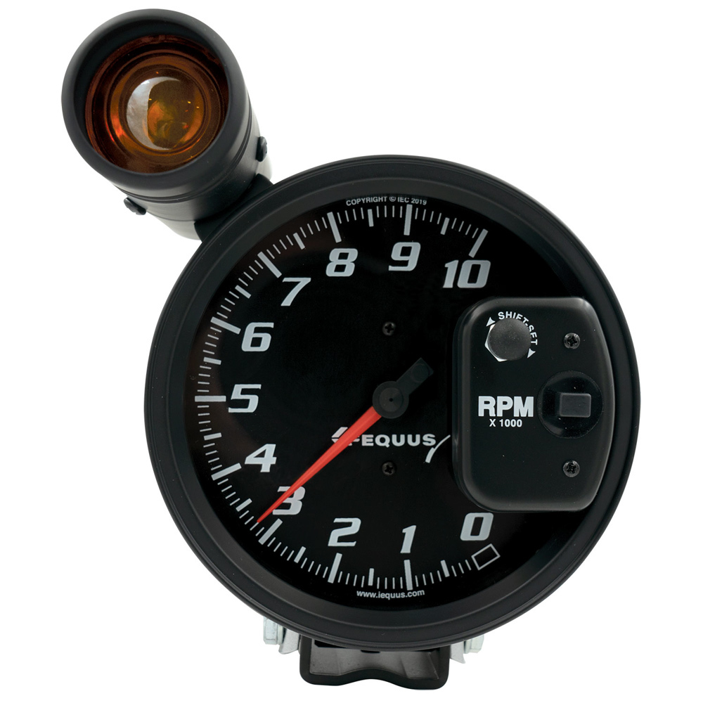 Equus e6080 | EQUUS 5in Dia Tachometer 10K RPM w/Ext Shift-Lite