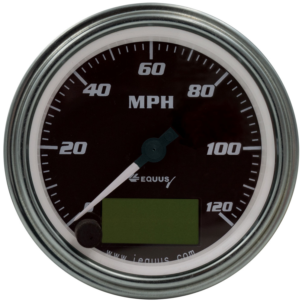 Equus e7074 | EQUUS 3-3/8 Dia Speedometer 0-120 MPH Chrome Elec