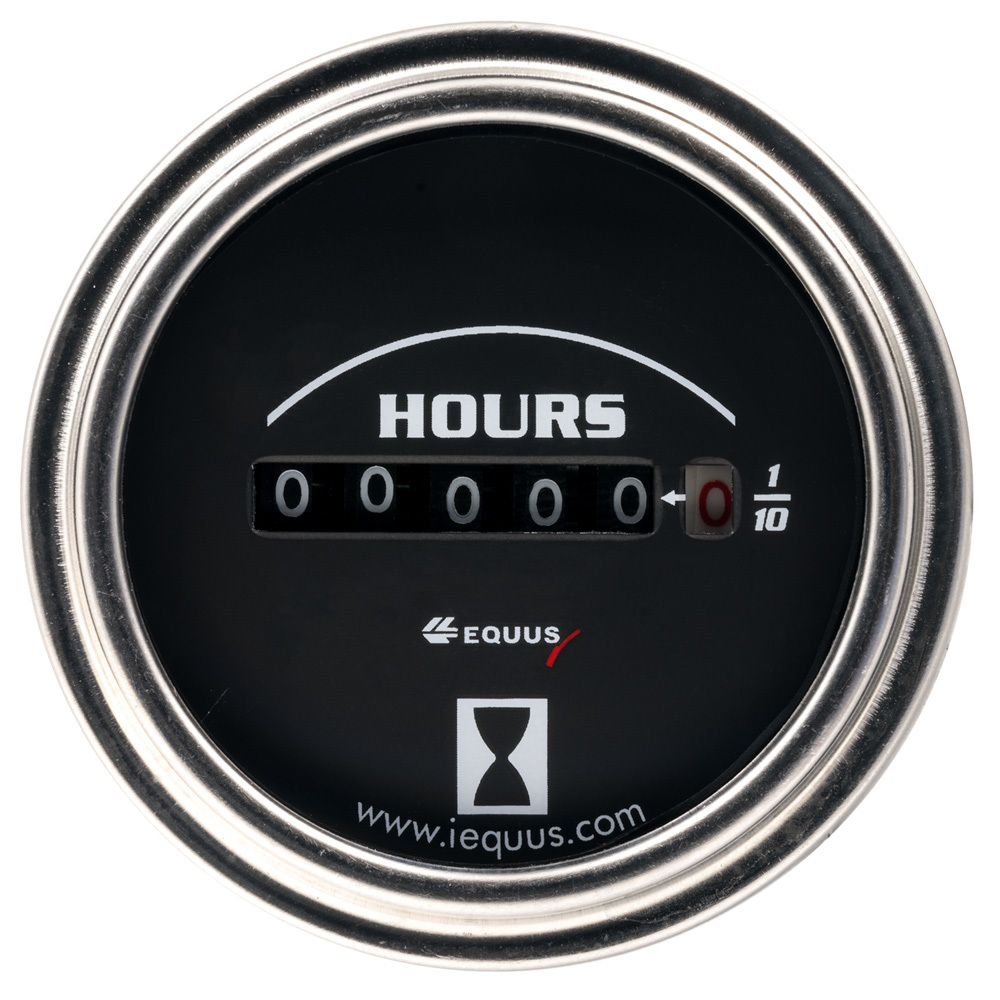 Equus e7210 | EQUUS 2.0 Dia Hourmeter Gauge Chrome