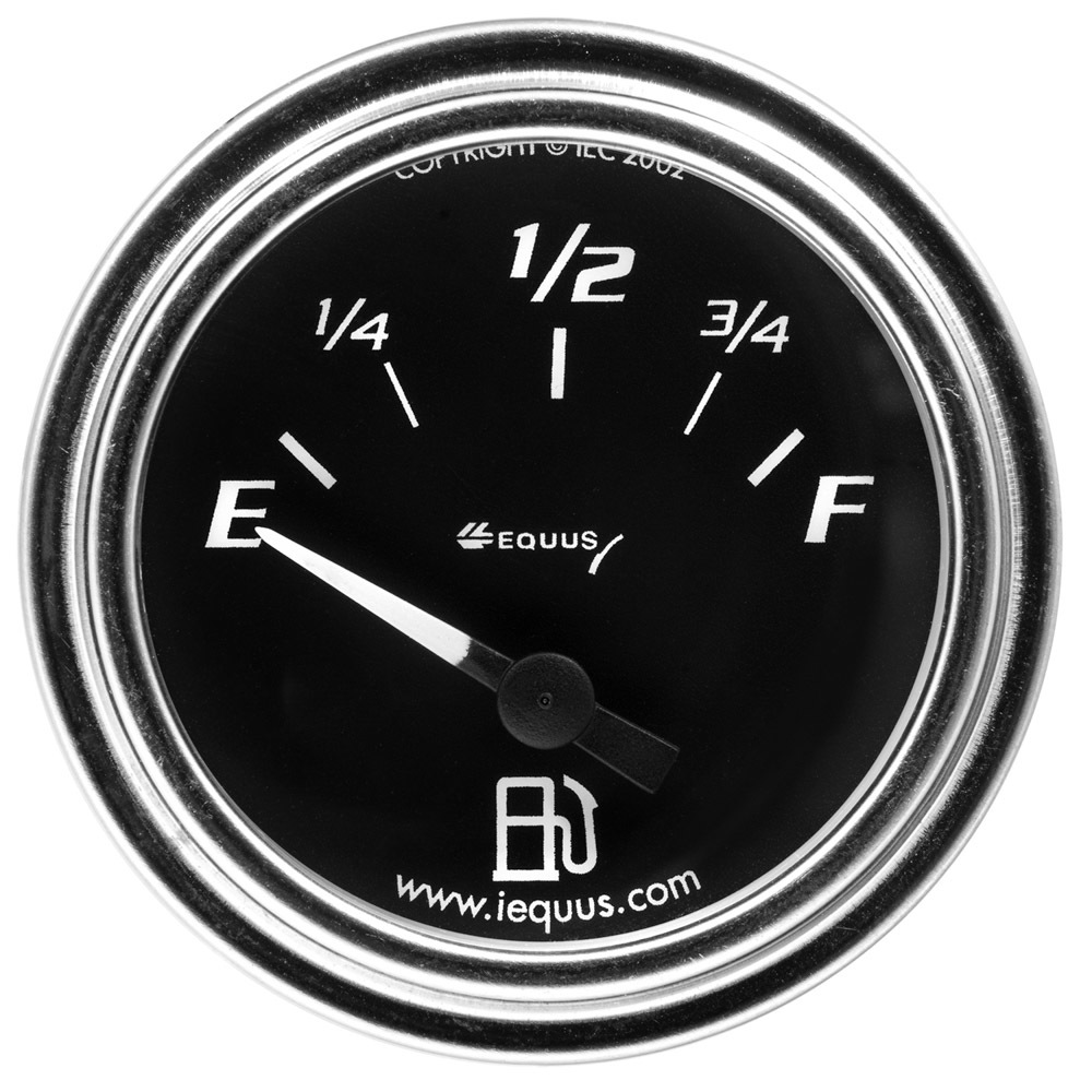 Equus e7361 | EQUUS 2.0 Dia Fuel Level Gauge Chrome