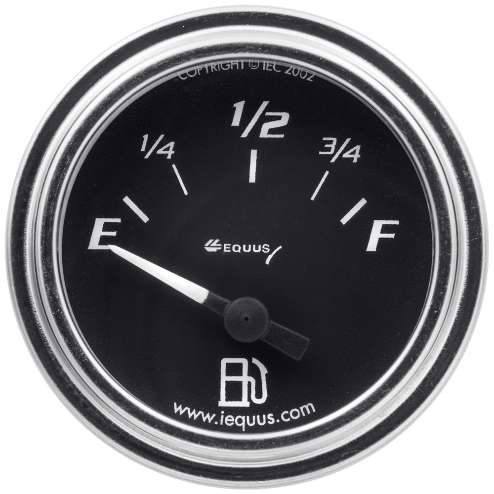 Equus e7362 | EQUUS 2.0 Dia Fuel Level Gauge Chrome