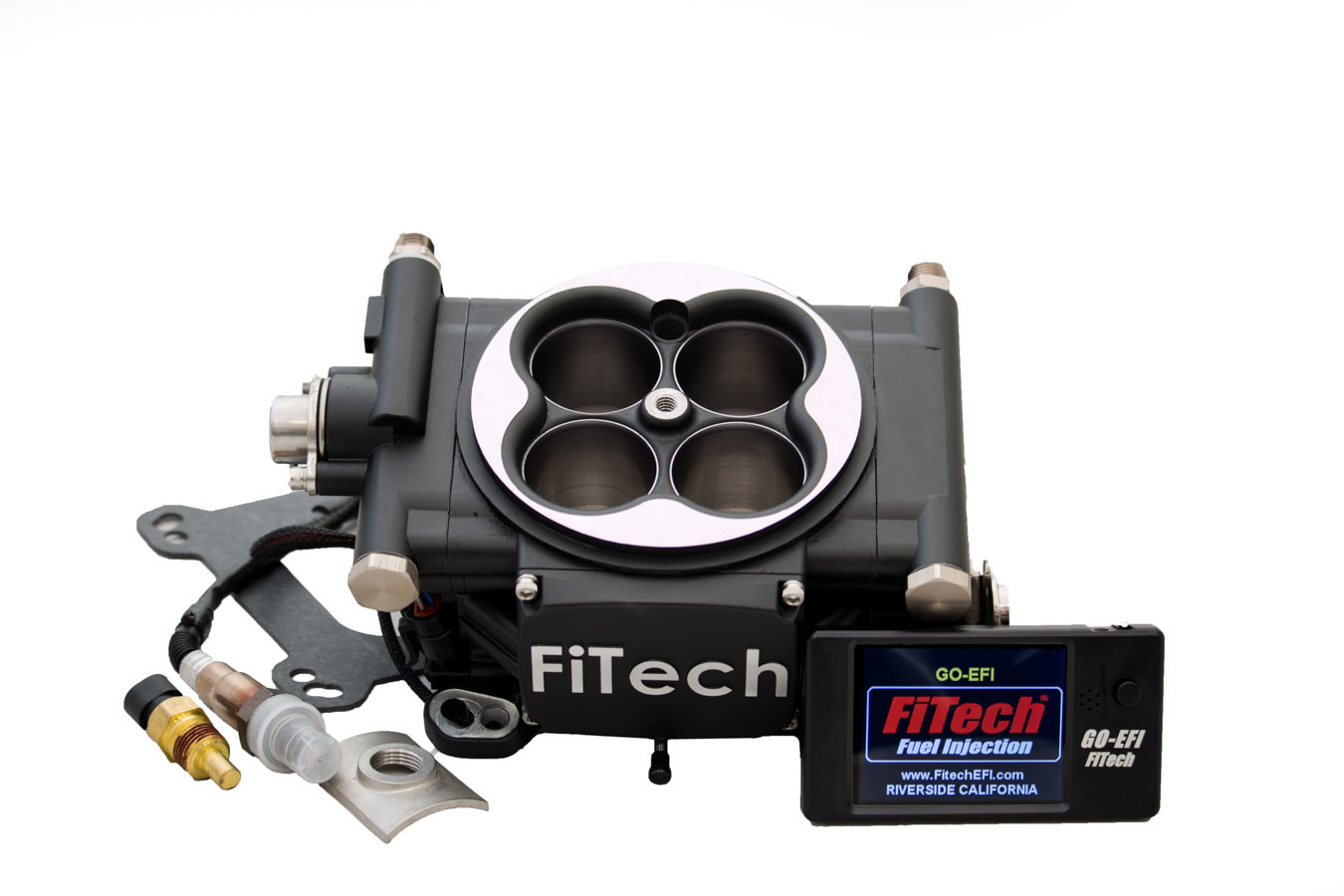 Fitech Fuel Injection 30002 | FiTECH FUEL INJECTION Go EFI 4 600hp Basic Kit Matte Black