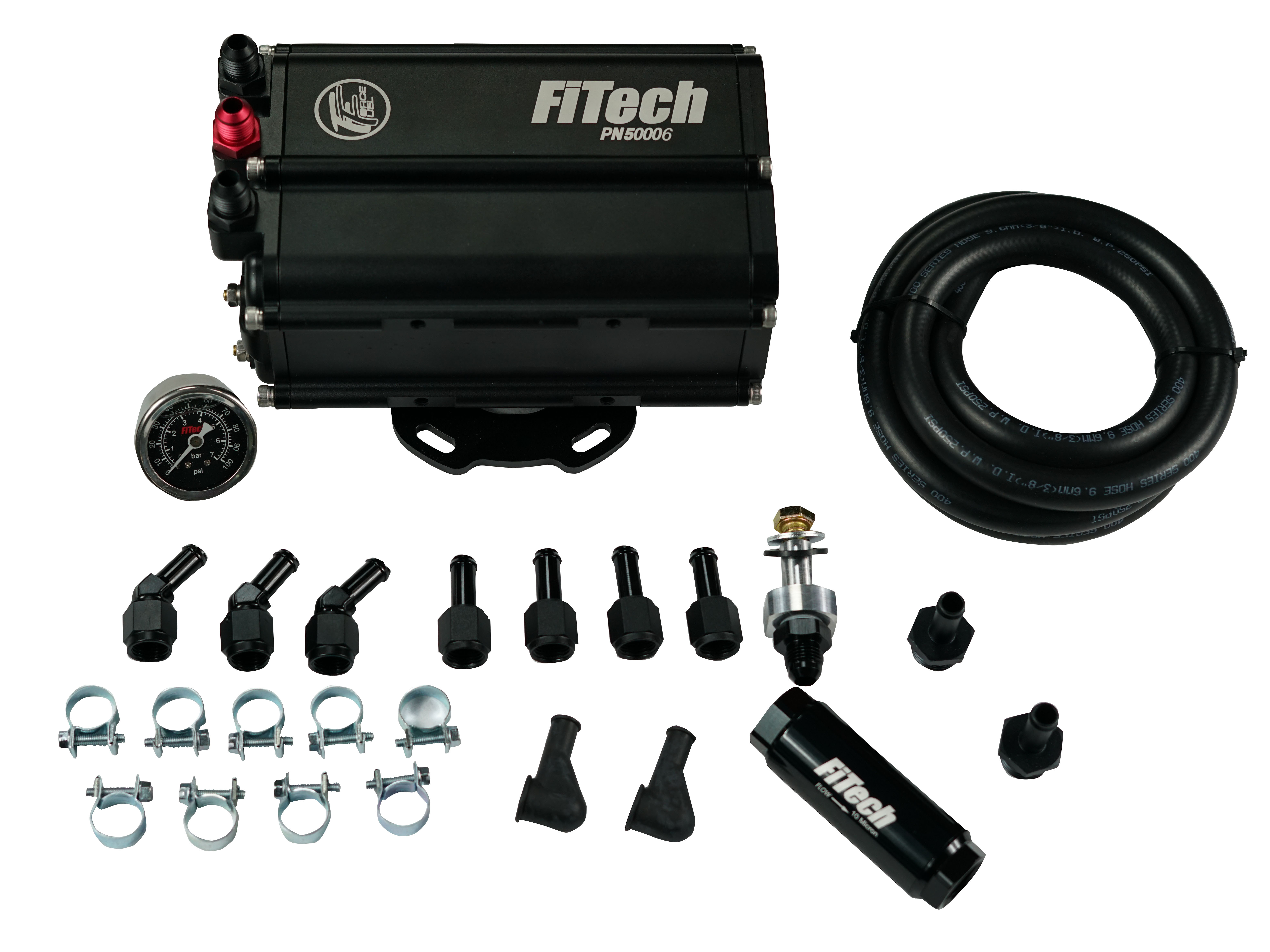 Fitech Fuel Injection 50006 | FiTECH FUEL INJECTION Mini Force Fuel Surge Tank 255LPH EFI