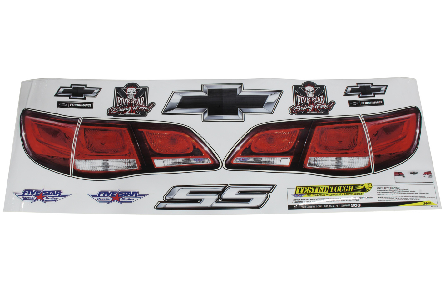 Fivestar 680-450-id | FIVESTAR Tail Only Graphics Kit 13 Chevy SS; 2013-2013