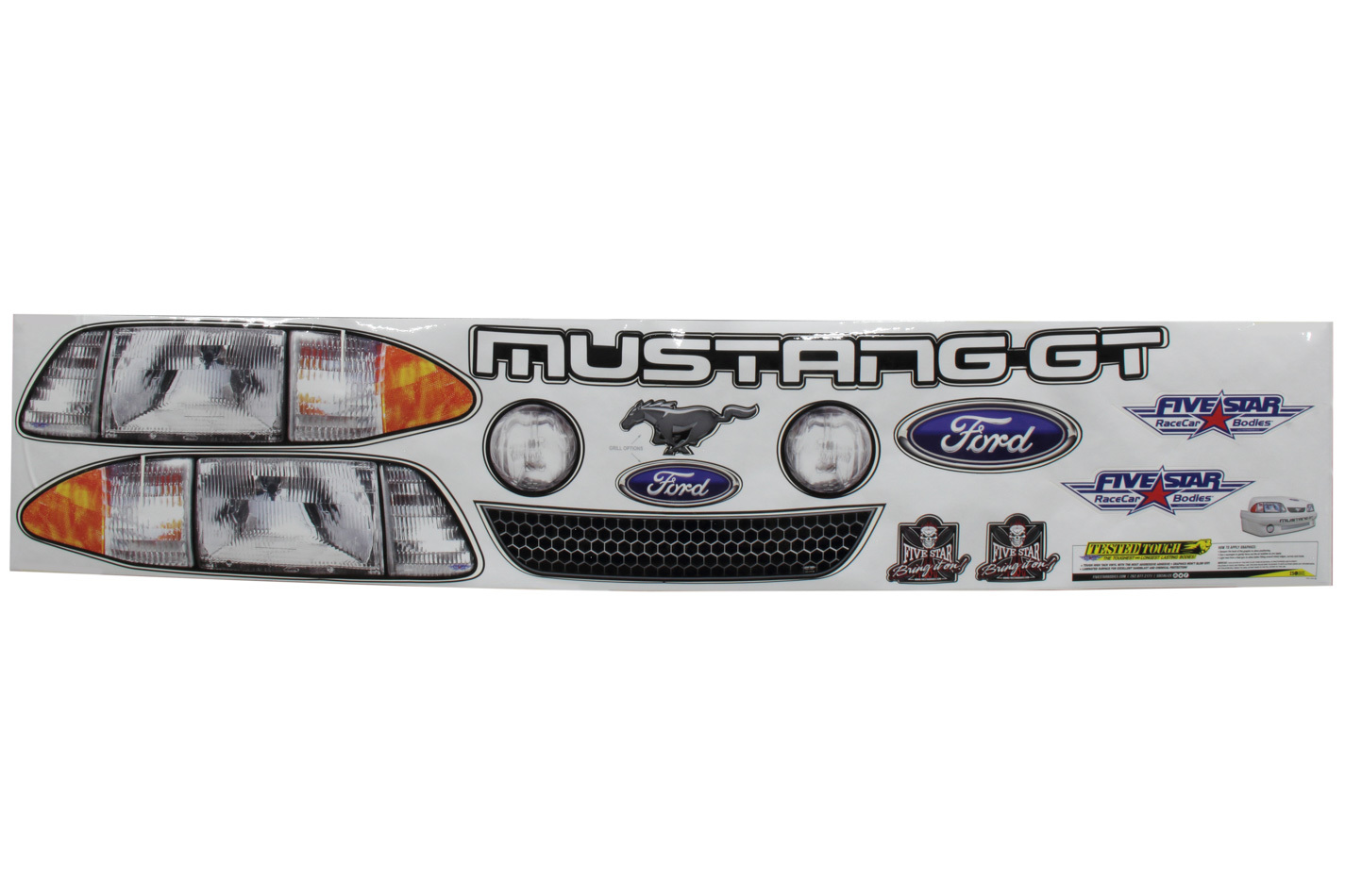 Fivestar 915-410-id | FIVESTAR Mustang Nose Graphic Kit