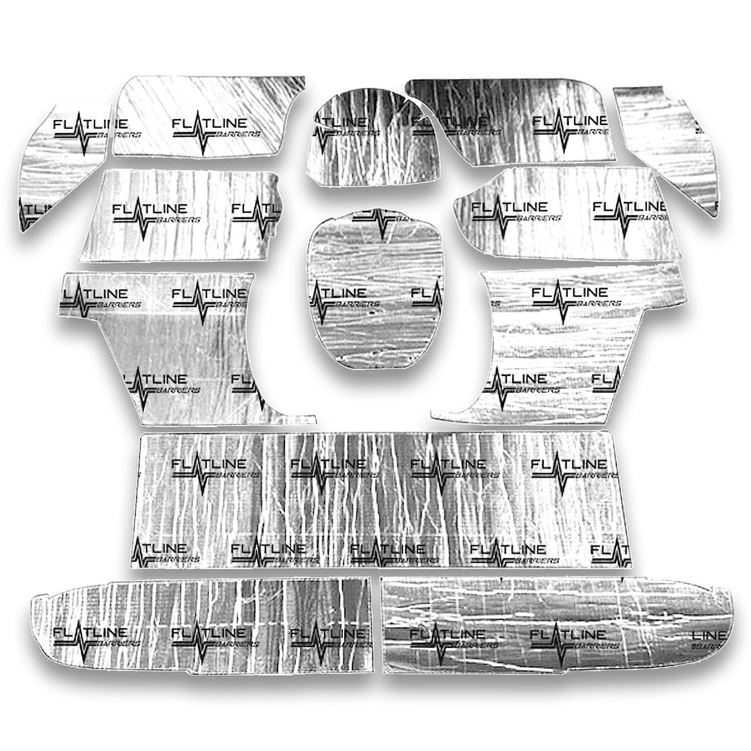 Flatline Barriers tabt4033 | FLATLINE BARRIERS 55-59 GM Truck Low Tunne l Floor Insulation Kit; 1955-1959