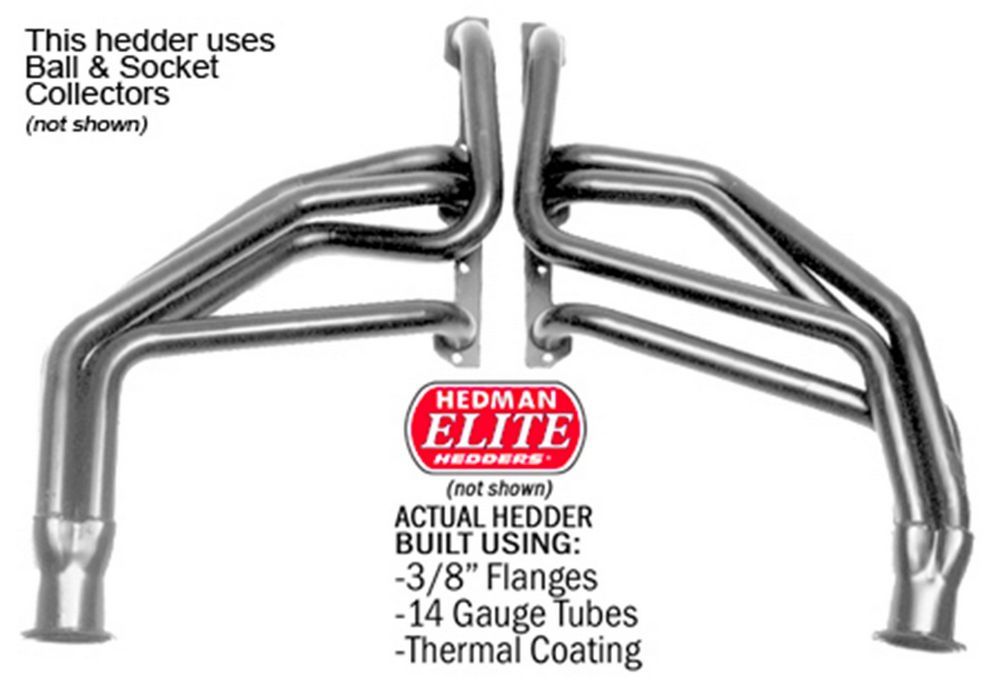 Hedman 69890 | HEDMAN 67-87 SBC Truck Elite Headers; 1967-1987