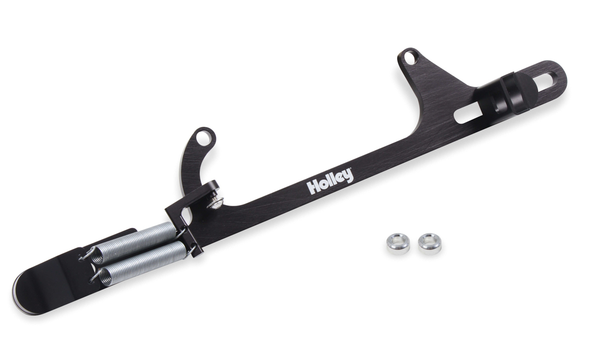 Holley 20-266 | HOLLEY Billet Throttle Bracket Billet Aluminum Black