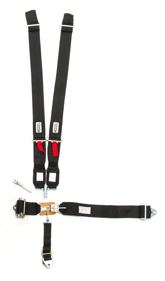 Hooker Harness 51000 | HOOKER HARNESS 5-Pt Harness System LL Ratchet Adj Black