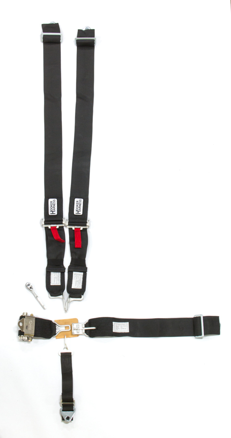 Hooker Harness 53000 | HOOKER HARNESS 5-pt Harness System LL USD Ratchet Adj Blk