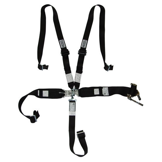 Hooker Harness 53100 | HOOKER HARNESS 5-pt Harness System Hans LL USD Rachet Adj Blk