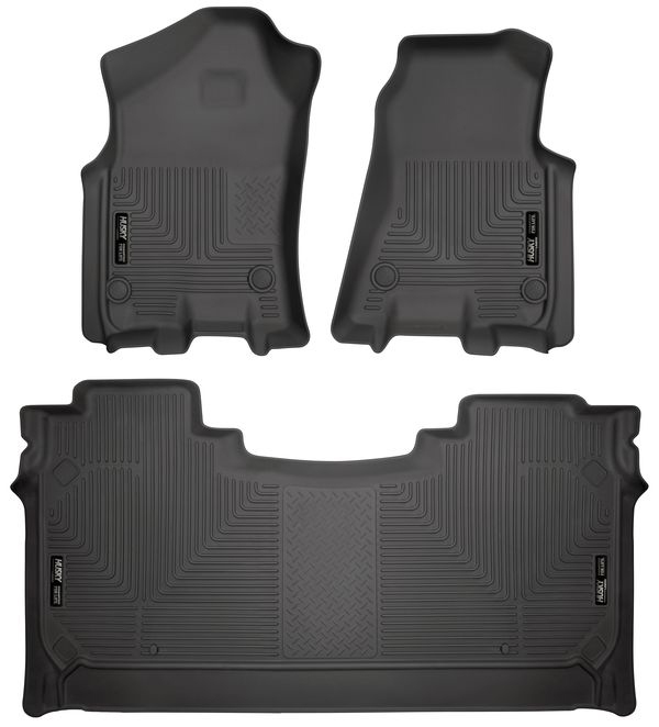 Husky Liners 94001 | Front & 2nd Seat Floor L iners Weatherbeater