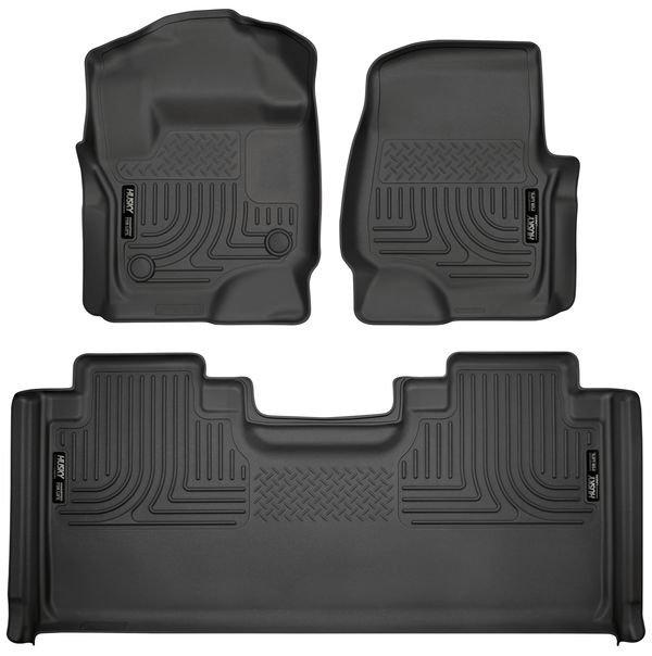 Husky Liners 94071 | Front & 2nd Seat Floor L iners Weatherbeater