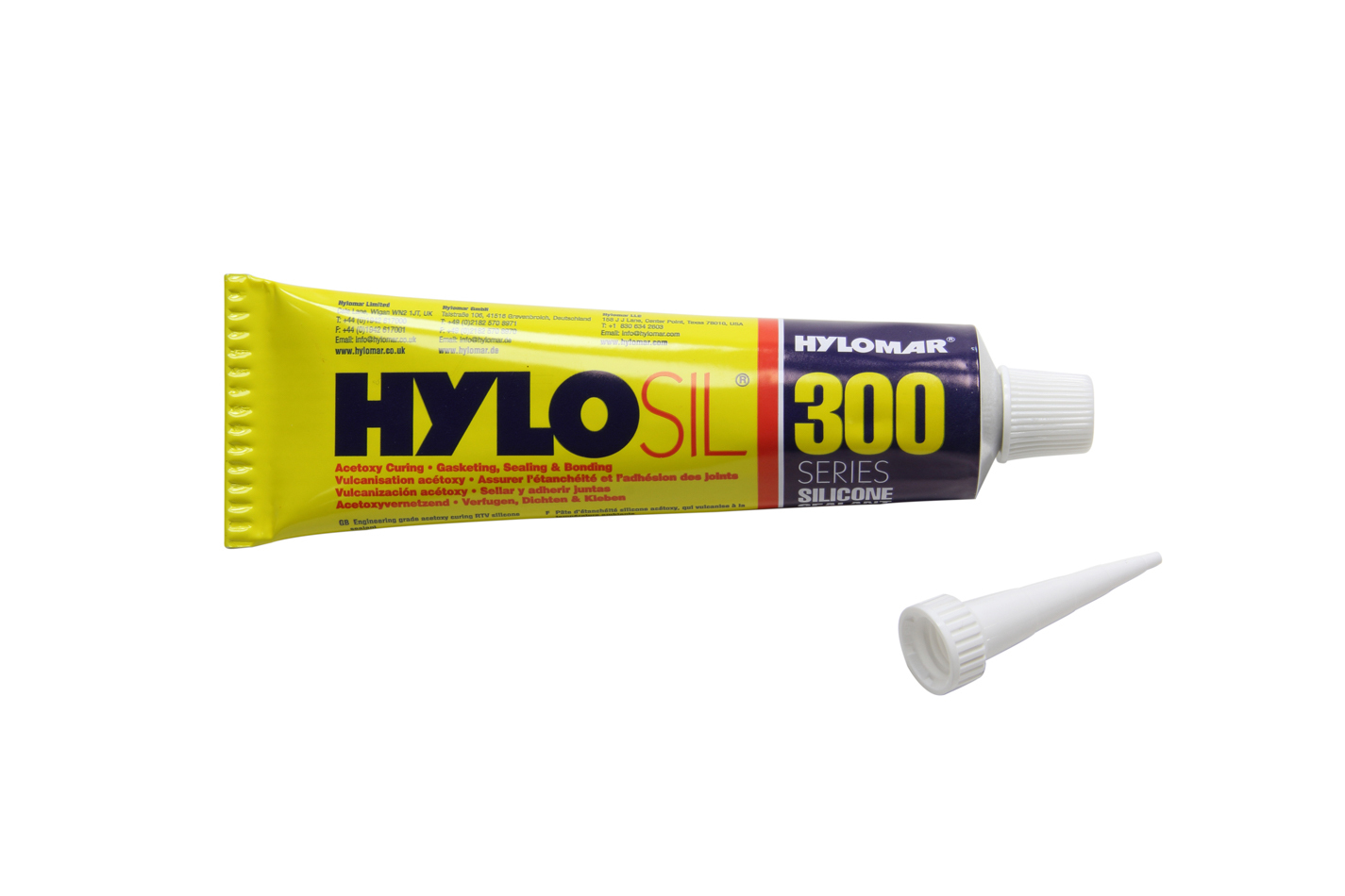 Hylomar LLC 61411 | HYLOMAR LLC Hylosil Hi-Temp Silicone RTV Sealant 3.0oz Tube