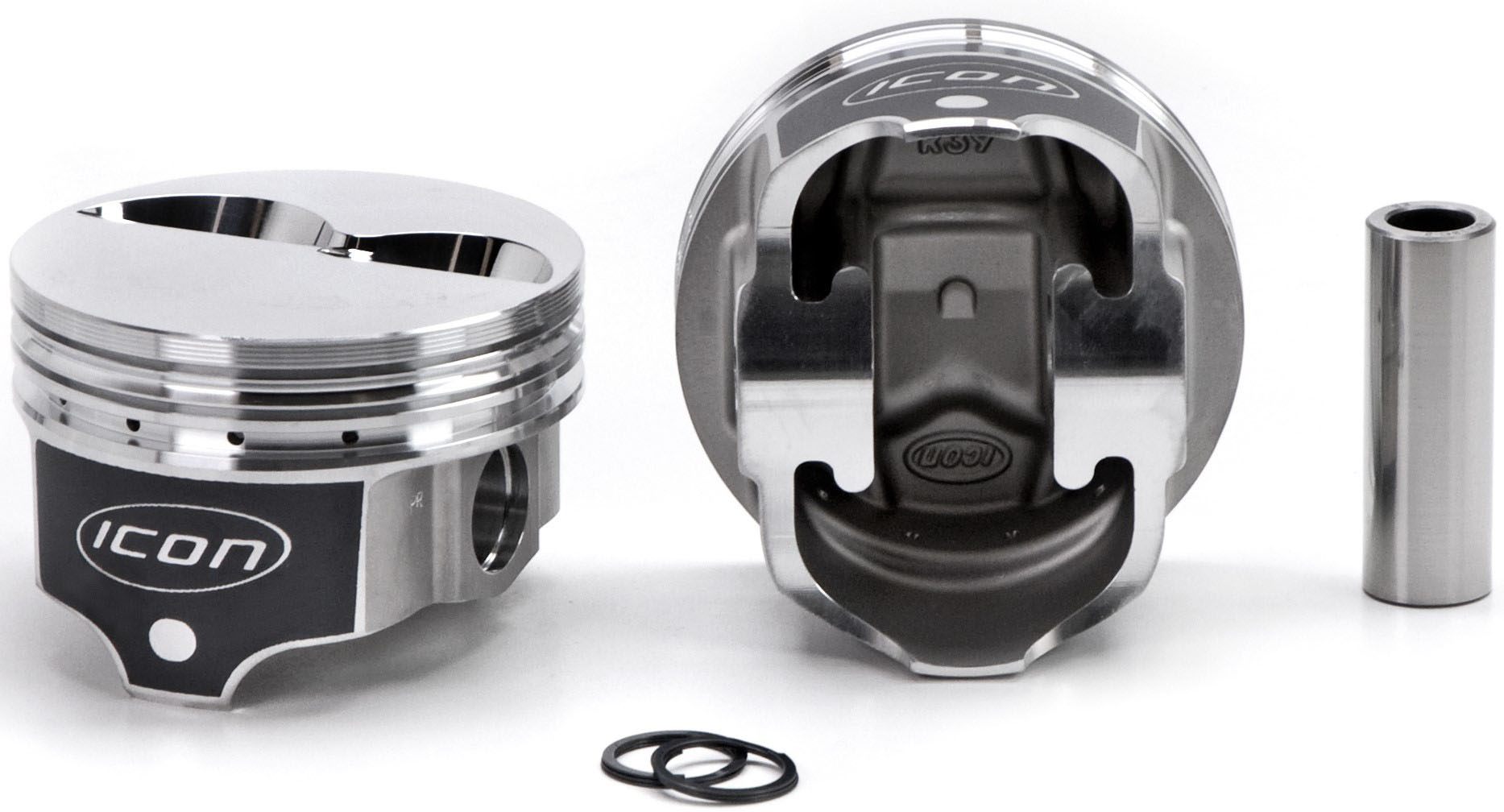 Icon Pistons ic792060 | ICON PISTONS SBC Forged F/T Piston Set 4.060 Bore -4.9cc