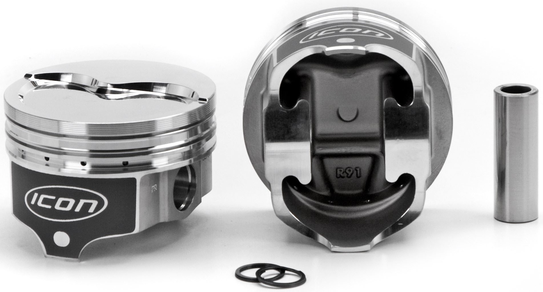 Icon Pistons ic840.030 | ICON PISTONS BBM Dished Piston Set - 4.350 Bore +23.7cc