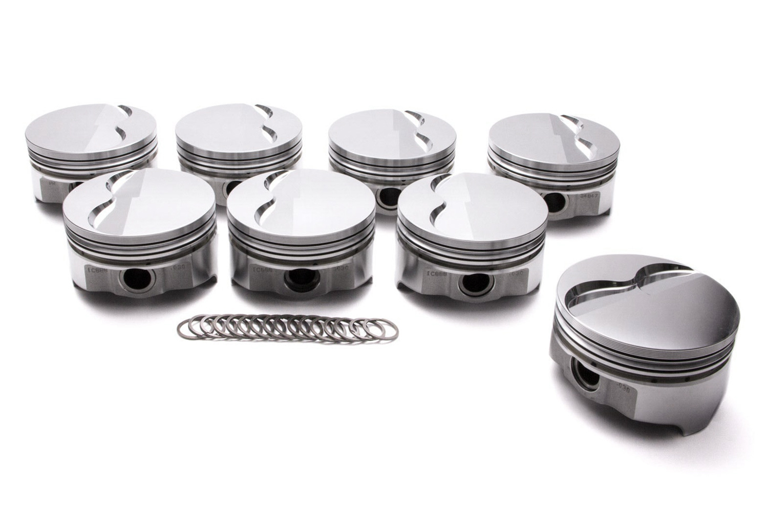 Icon Pistons ic941.030 | ICON PISTONS Pontiac V8 FT Piston Set 4.155 Bore -.430cc