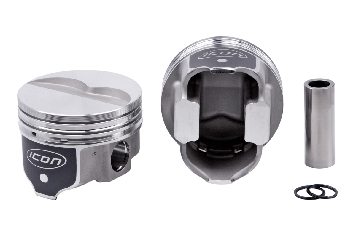 Icon Pistons ic9953.030 | ICON PISTONS BBM FHR Forged Piston Set 4.350 Bore -5.6cc