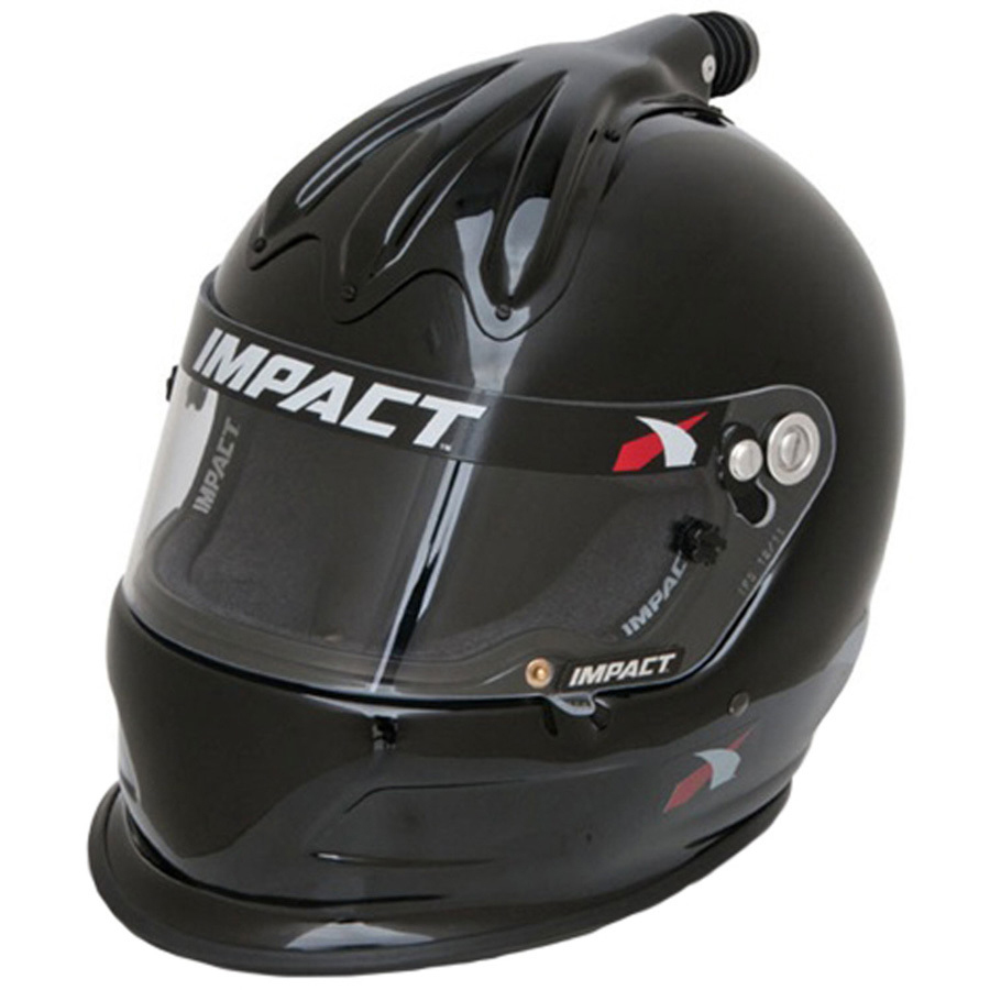 Impact Racing 17020310 | IMPACT RACING Helmet Super Charger Small Black SA2020