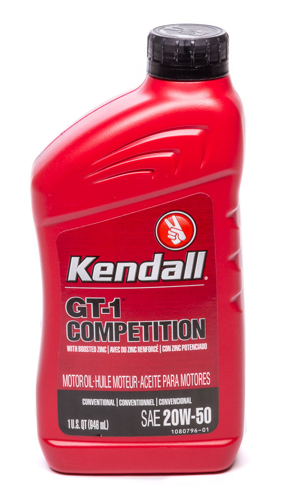 Kendall Oil 1081174 | KENDALL OIL Kendall 20w50 GT-1 High Performance Oil 1qt