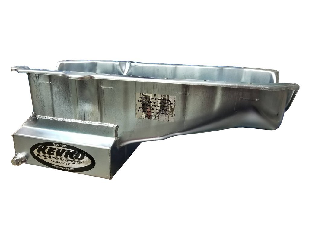 Kevko Oil Pans & Components 1070rh | KEVKO OIL PANS & COMPONENTS SBC Oil Pan 6qt Street/ Strip RH Dipstick 80-85