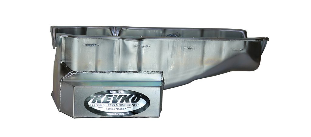 Kevko Oil Pans & Components 1087 | KEVKO OIL PANS & COMPONENTS SBC Oil Pan C/T 6qt LH Dipstick 57-79