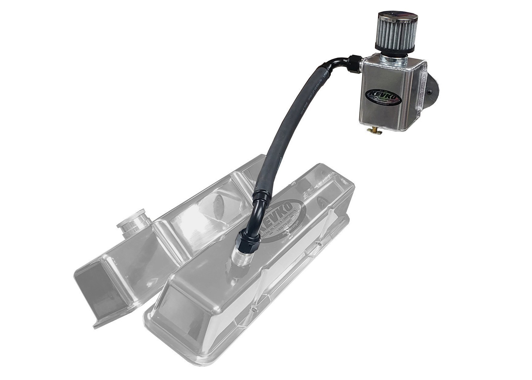 Kevko Oil Pans & Components k9085-kit | KEVKO OIL PANS & COMPONENTS Remote Breather Kit Only Non Slip On Valve Cover