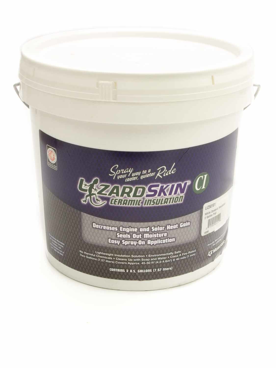 Lizard Skin 1301-2 | LIZARD SKIN White Ceramic Insulation 2 Gallon Pail