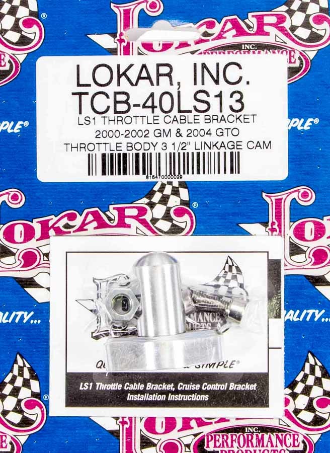 Lokar tcb-40ls13 | LOKAR LS1 Throttle Cable Bracket