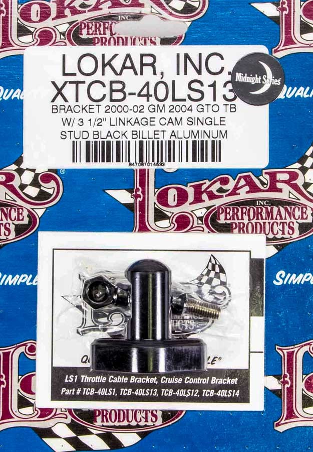 Lokar xtcb-40ls13 | LOKAR LS1 Throttle Cable Bracket Black