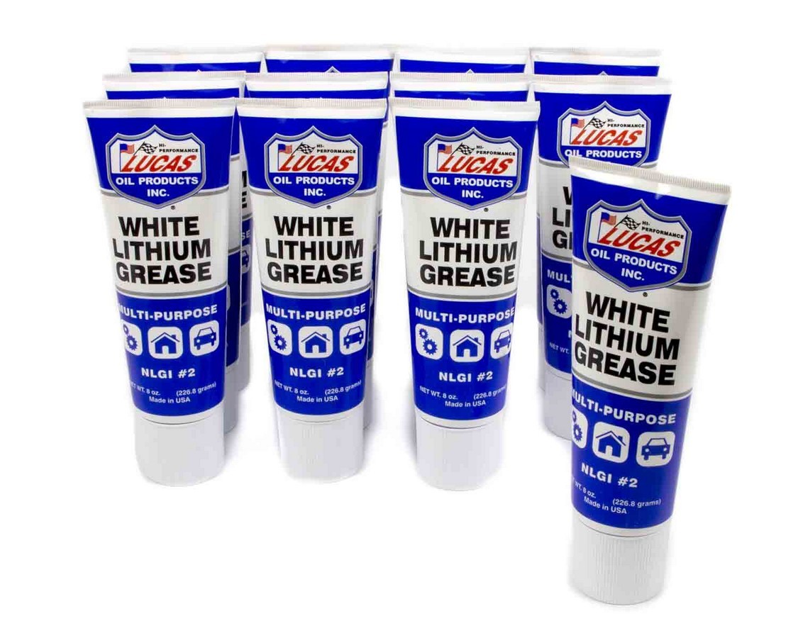 Lucas Oil 10533 | LUCAS OIL White Lithium Grease 12x8 Ounce