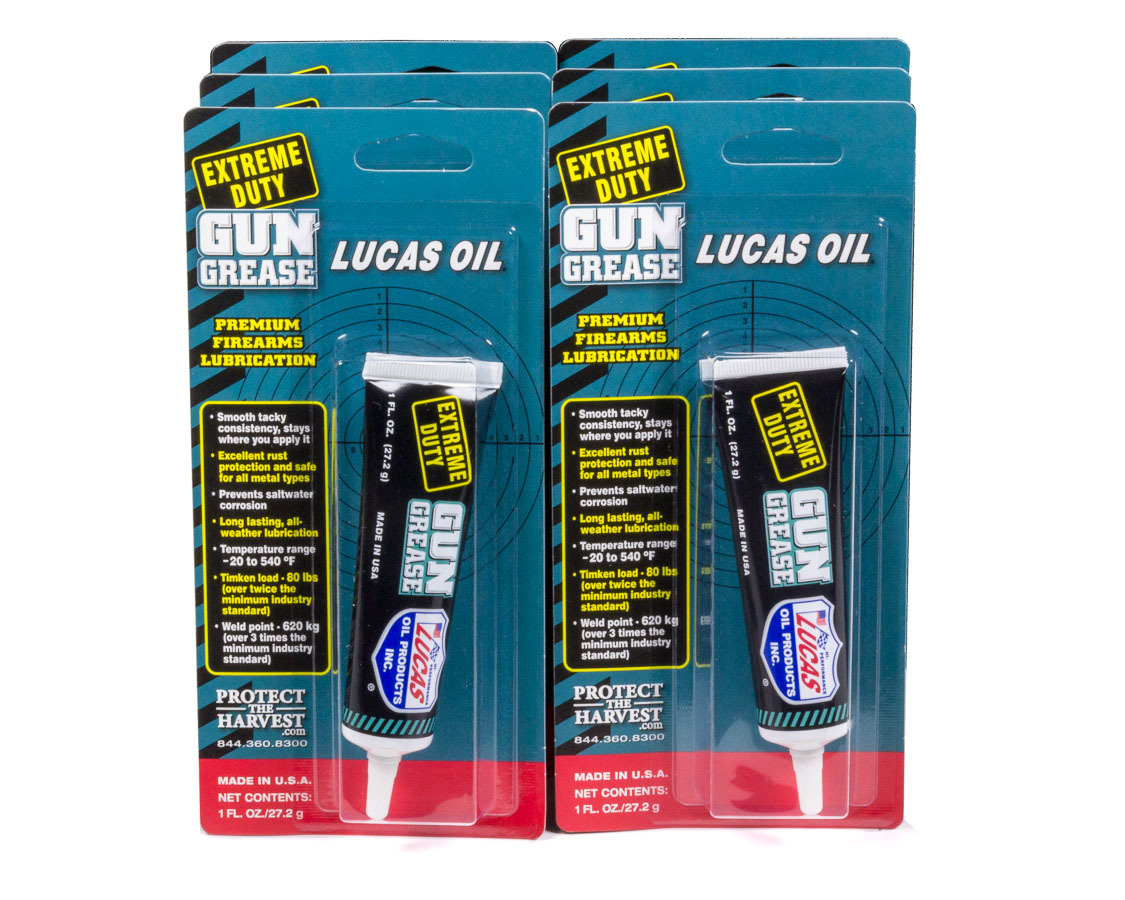 Lucas Oil 10889 | LUCAS OIL Extreme Duty Gun Grease Case 6 x 1 Ounce