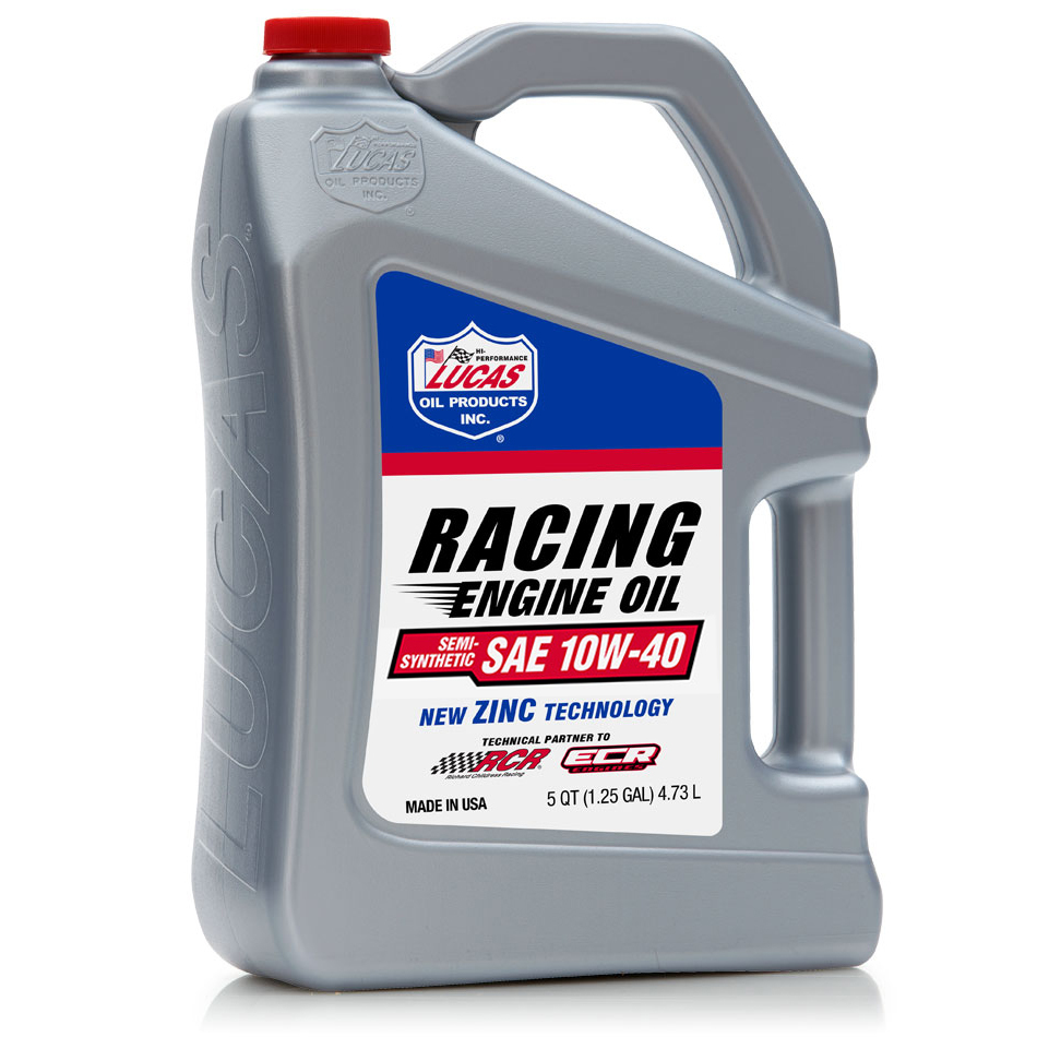 Lucas Oil luc10913 | LUCAS OIL 10w40 Semi Synthetic Racing Oil 5 Quart Jug