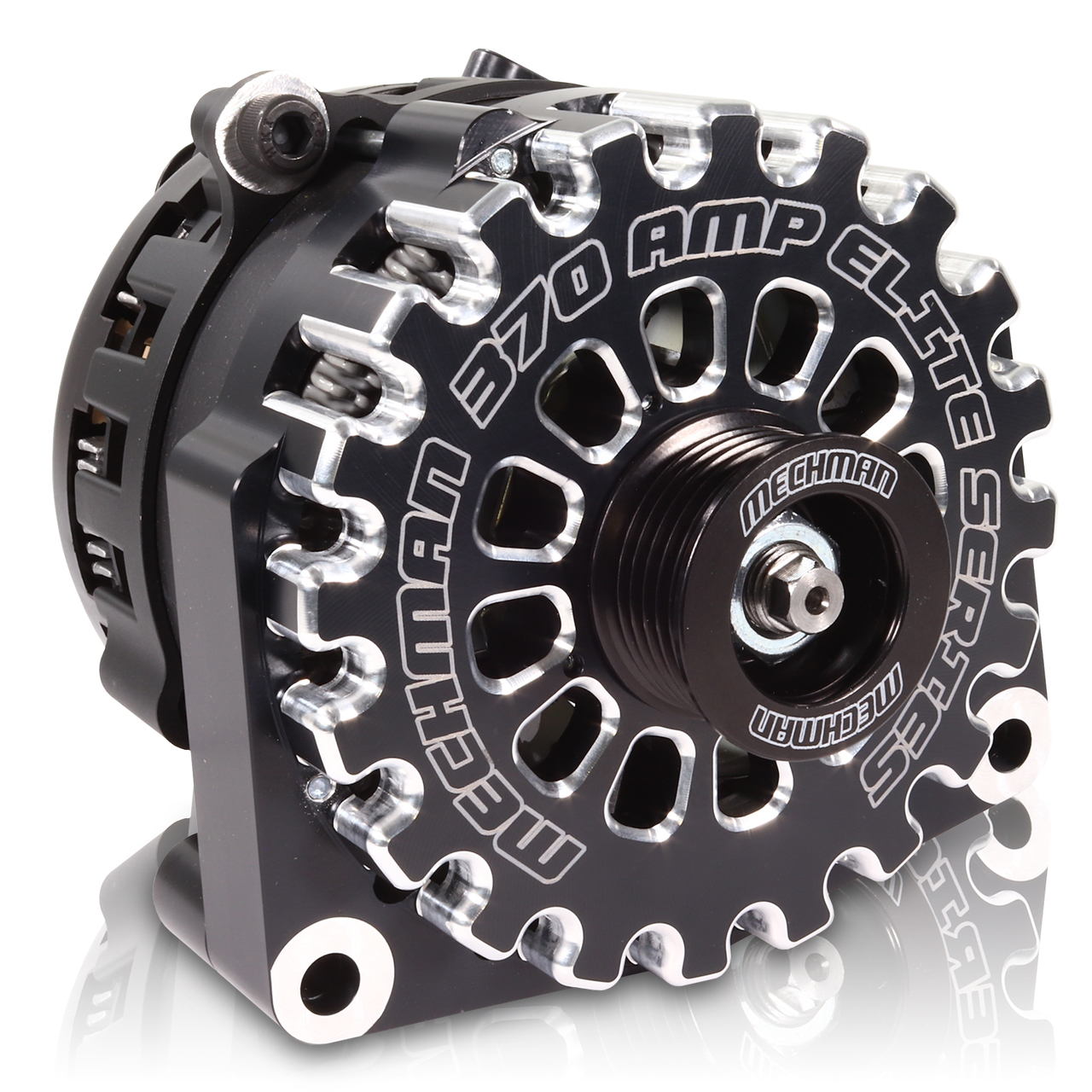 Mechman Alternators b8206370b | MECHMAN ALTERNATORS E Series 370 amp Billet Alternator GM Truck