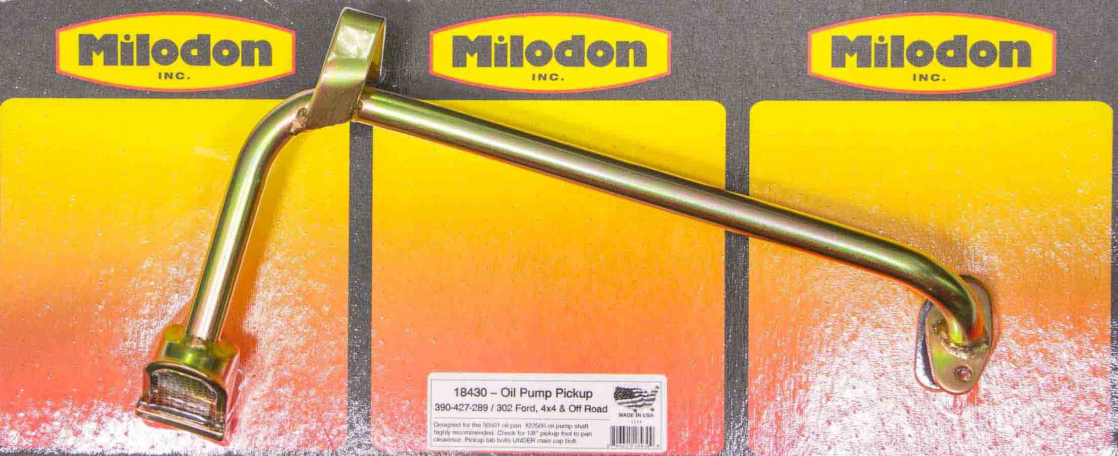 Milodon 18430 | MILODON Oil Pump Pick-Up