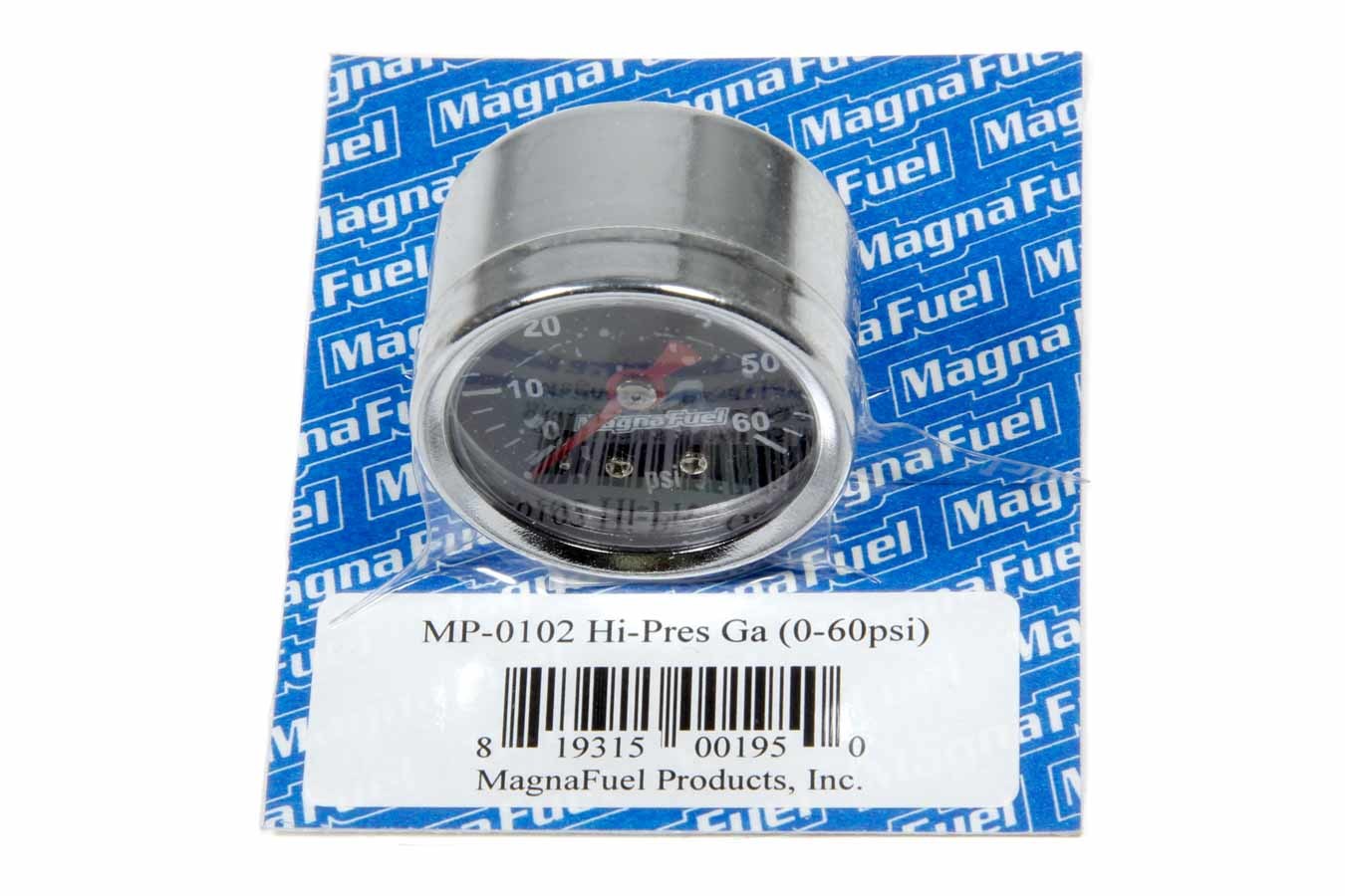 Magnafuel/Magnaflow Fuel Systems mp-0102 | MAGNAFUEL/MAGNAFLOW FUEL SYSTEMS High Pressure Fuel Gauge 0-60psi