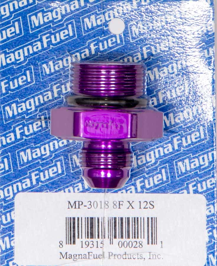 Magnafuel/Magnaflow Fuel Systems mp-3018 | MAGNAFUEL/MAGNAFLOW FUEL SYSTEMS #8 to #12 O-Ring Male Adapter Fitting