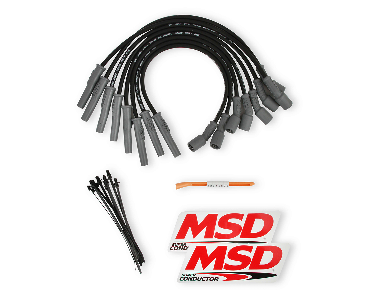 MSD 31633 | 8.5mm Plug Wire Set Ford Raptor 10-15 6.2L Black; 2010-2015