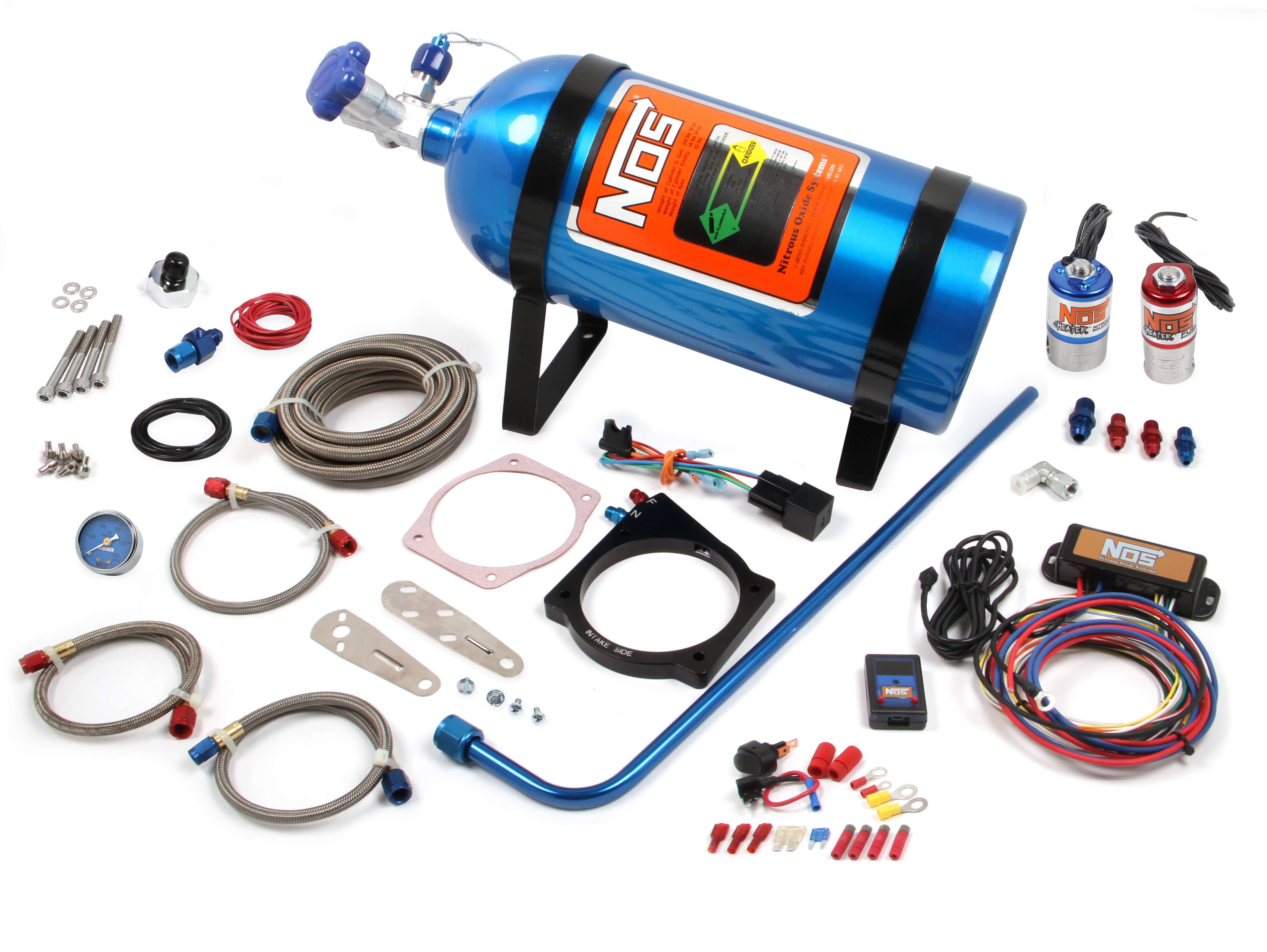 Nitrous Oxide Systems 05164nos | NITROUS OXIDE SYSTEMS 90MM LS NOS Plate Kit w/Drive By Wire T-Body