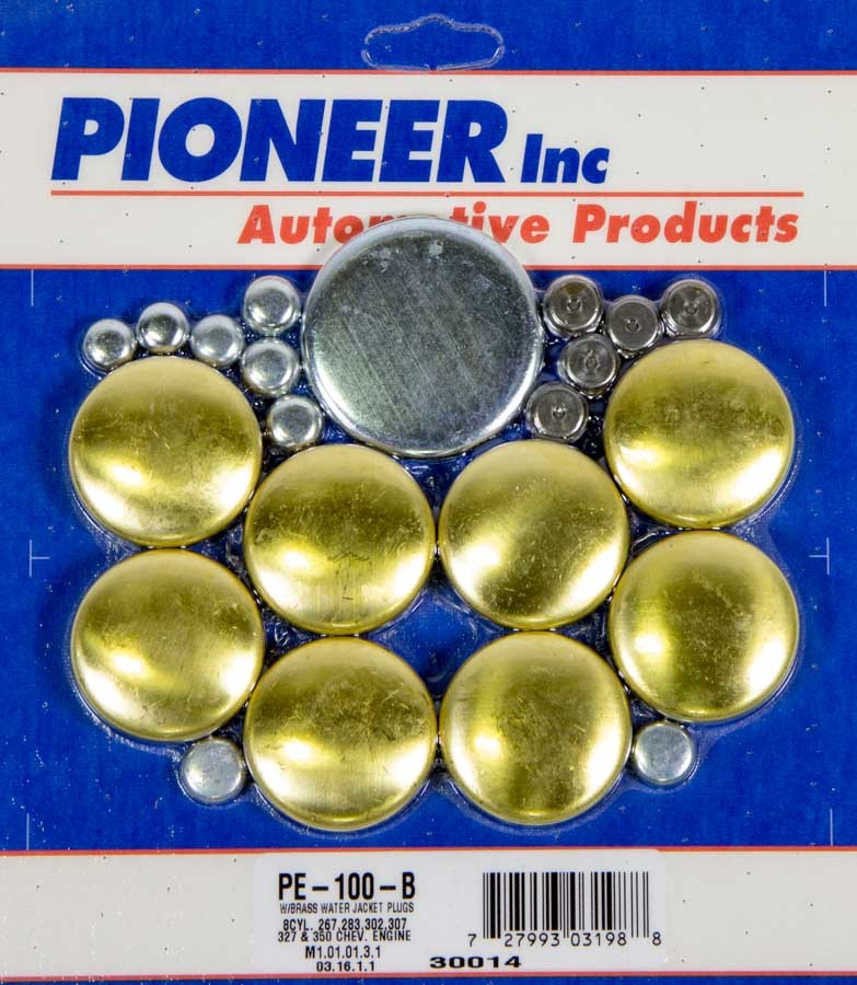 Pioneer pe-100-b | PIONEER 350 Chevy Freeze Plug Kit - Brass