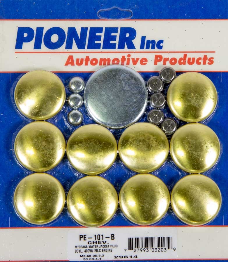 Pioneer pe-101-b | PIONEER 400 Chevy Freeze Plug Kit - Brass