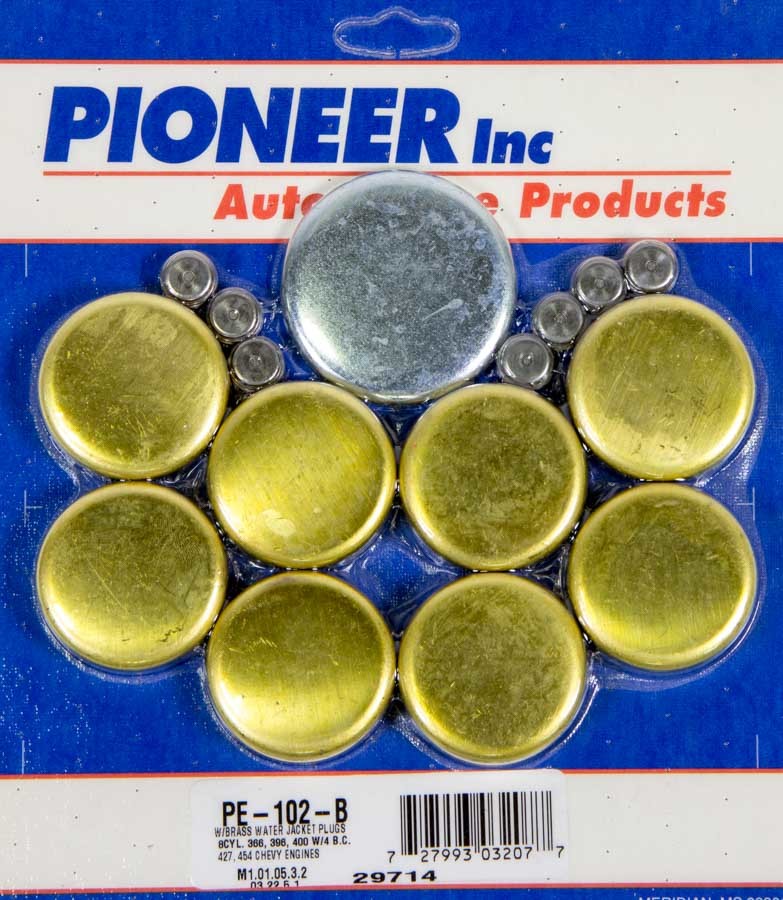 Pioneer pe-102-b | PIONEER 454 Chevy Freeze Plug Kit - Brass