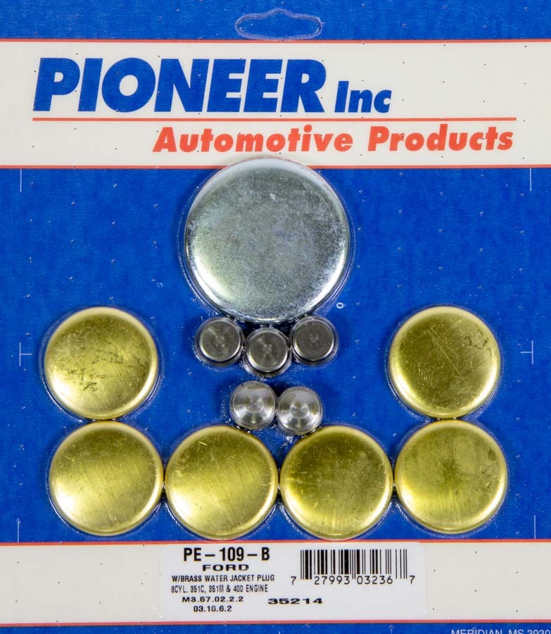 Pioneer pe-109-b | PIONEER 400 Ford Freeze Plug Kit - Brass