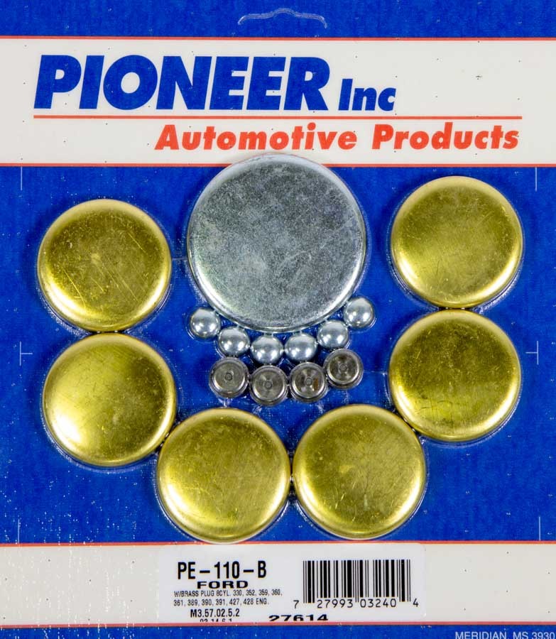 Pioneer pe-110-b | PIONEER 390 Ford Freeze Plug Kit - Brass