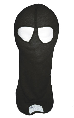 PXP Racewear 1422 | PXP RACEWEAR Head Sock Black Dual Eyeport 2 Layer