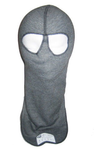 PXP Racewear 2422 | PXP RACEWEAR Head Sock Grey Dual Eyeport 2 Layer