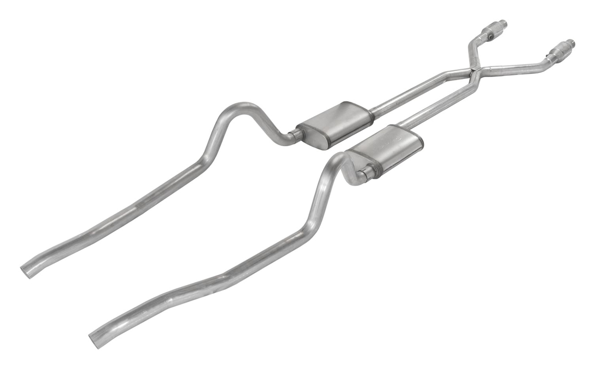 Pypes Exhaust sma910se | 75-76 Mopar A-Body 2.5in Crossmember Back Exhaust; 1975-1976